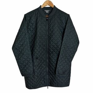 Gaiam Quilted Commuter Zip-Front Jacket   Green. Size Large